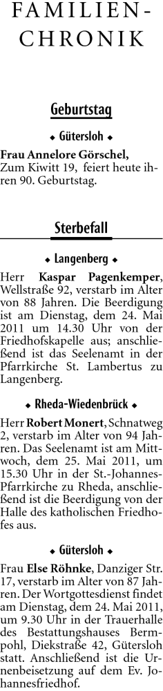 Traueranzeige von Kaspar Pagenkemper von Neue Westfälische