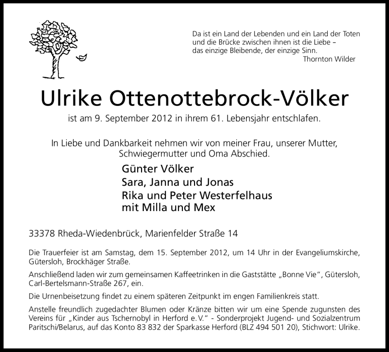  Traueranzeige für Luise Sprekelmeier vom 16.08.2011 aus Neue Westfälische