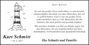 Traueranzeige von Kurt Schmitt von Neue Westfälische