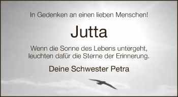 Traueranzeige von Jutta  von Neue Westfälische