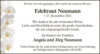 Traueranzeige von Edeltraut Neumann von Neue Westfälische