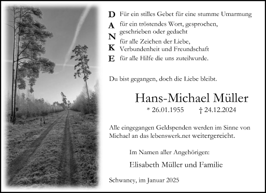 Traueranzeige von Hans-Michael Müller von Neue Westfälische und Westfalen-Blatt
