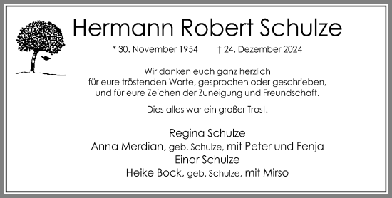 Traueranzeige von Hermann Robert Schulze von Neue Westfälische und Westfalen-Blatt