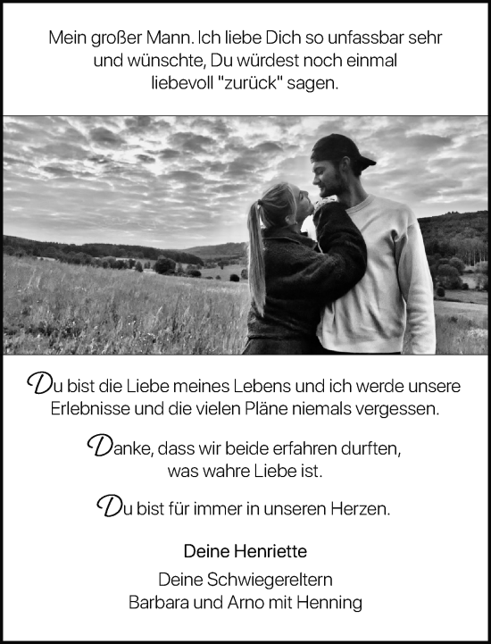 Traueranzeige von Kevin William Kersting von Neue Westfälische und Westfalen-Blatt