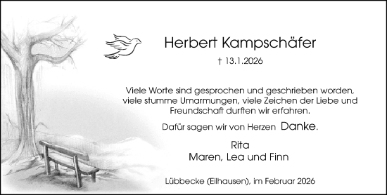 Traueranzeige von Herbert Kampschäfer von Neue Westfälische und Westfalen-Blatt